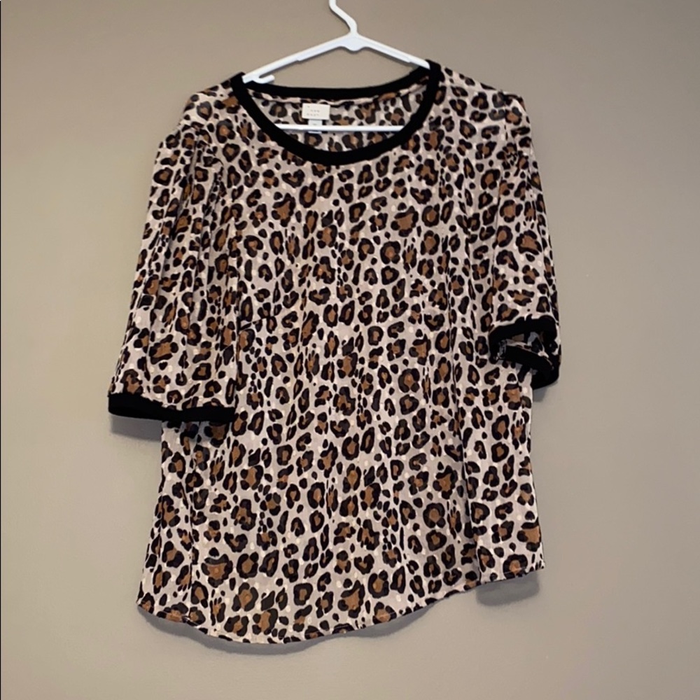 A New Day Leopard Print T-Shirt